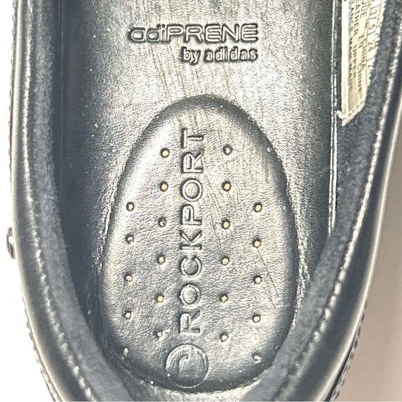 Rockport X Adidas Leather Slip On Women’s 7 Black Round Toe K57214 - Picture 8 of 9